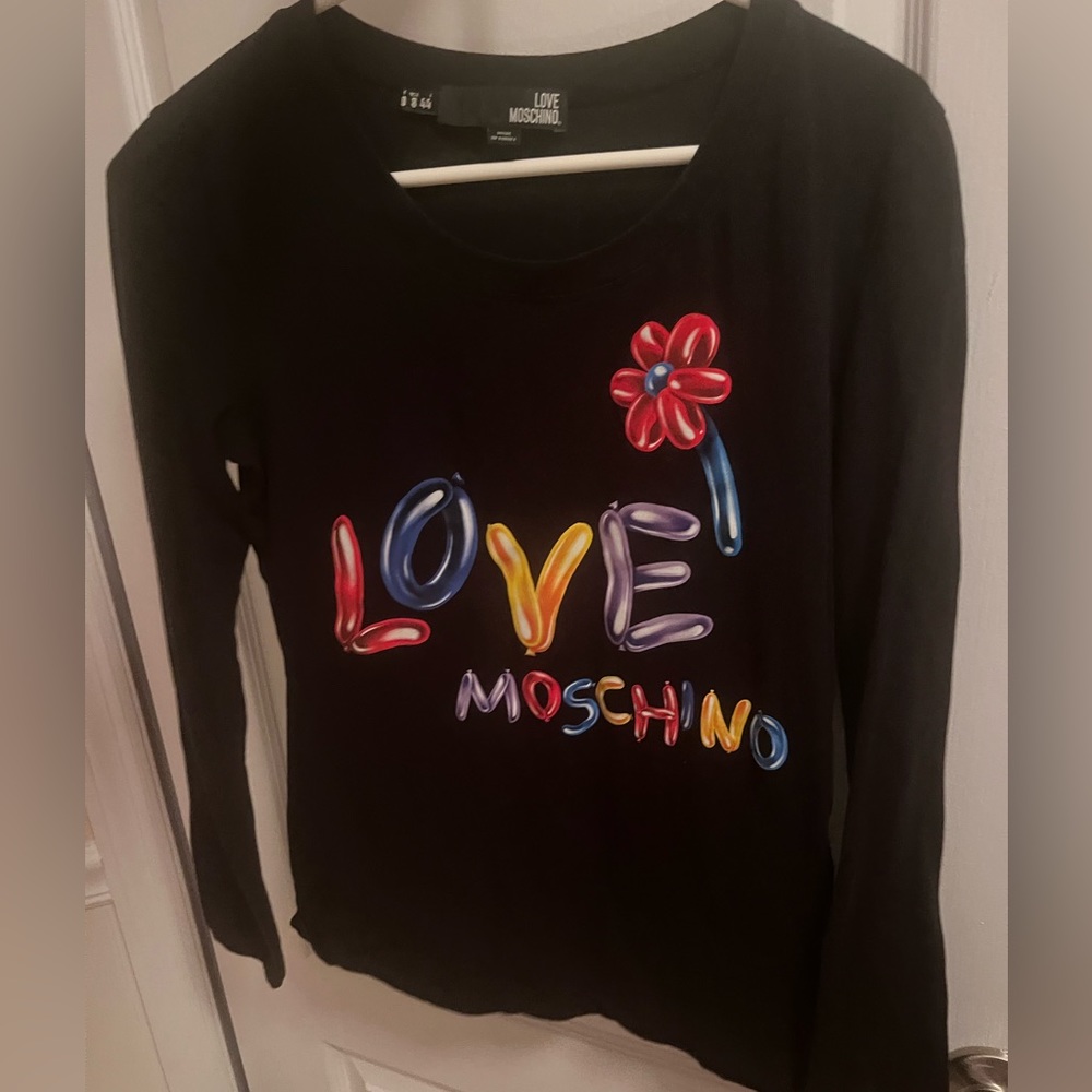 love moschino long sleeve black